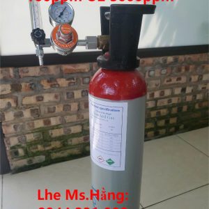 Bình khí chuẩn CO 100ppm O2 3000ppm