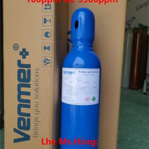 Bình khí chuẩn CO 100ppm O2 3500ppm