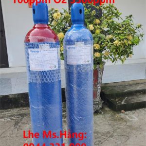 Bình khí chuẩn CO 100ppm O2 3500ppm