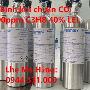 Bình khí chuẩn CO 100ppm C3H8 40% LEL