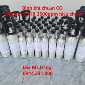 Bình khí chuẩn CO 100ppm C3H8 3500ppm hiệu chuẩn