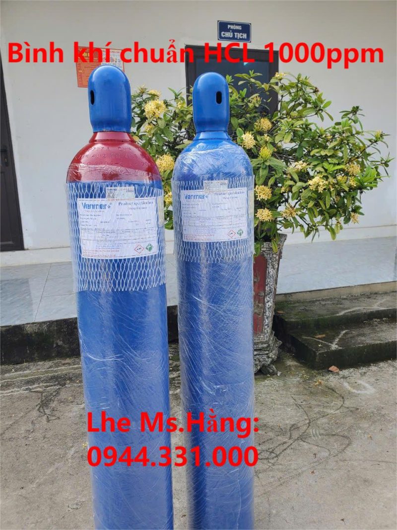 Bình khí chuẩn HCL 1000ppm