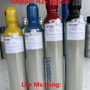 Bình khí chuẩn CO 100ppm H2S 25ppm