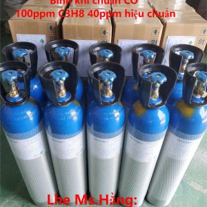 Bình khí chuẩn CO 100ppm C3H8 40ppm hiệu chuẩn