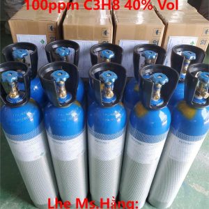 Bình khí chuẩn CO 100ppm C3H8 40% Vol