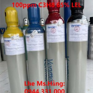 Bình khí chuẩn CO 100ppm C3H8 65% LEL