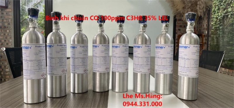 Bình khí chuẩn CO 100ppm C3H8 35%LEL