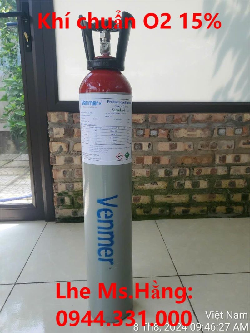 Khí chuẩn O2 15%