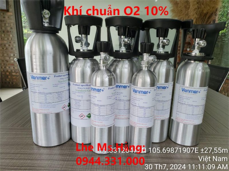 Khí chuẩn O2 10%