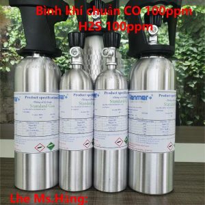 Bình khí chuẩn CO 100ppm H2S 100ppm