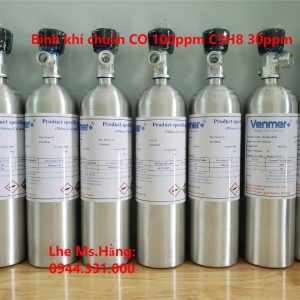 Bình khí chuẩn CO 100ppm C3H8 30ppm