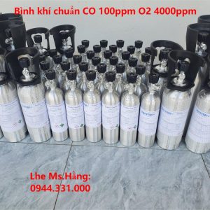 Bình khí chuẩn CO 100ppm O2 4000ppm