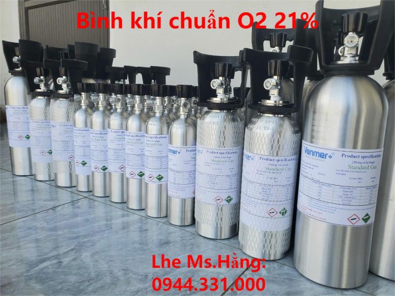 Bình khí chuẩn O2 21%