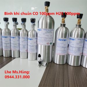 Bình khí chuẩn CO 100ppm H2S 100ppm