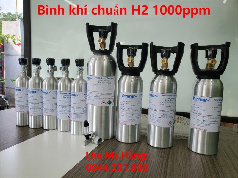 Bình khí chuẩn H2 1000ppm