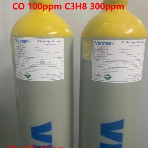 Bình khí chuẩn CO 100ppm C3H8 300ppm