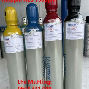 Bình khí chuẩn CO 100ppm H2S 150ppm