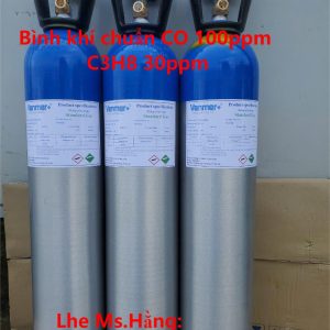 Bình khí chuẩn CO 100ppm C3H8 30ppm