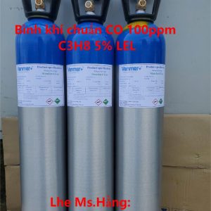 Bình khí chuẩn CO 100ppm C3H8 5% LEL