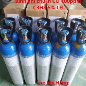 Bình khí chuẩn CO 100ppm C3H8 5% LEL