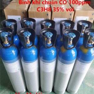 Bình khí chuẩn CO 100ppm C3H8 35%vol