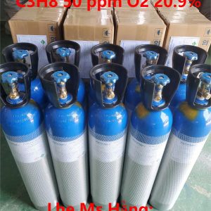 Bình khí chuẩn C3H8 50ppm O2 20.9%