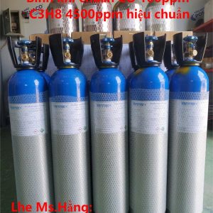 Bình khí chuẩn CO 100ppm C3H8 4500ppm hiệu chuẩn