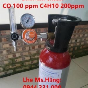 Bình khí chuẩn CO 100 ppm C4H10 200ppm