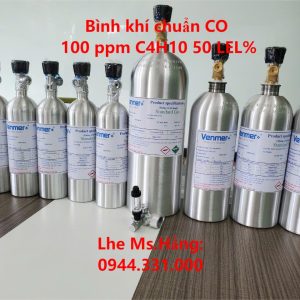 Bình khí chuẩn CO 100 ppm C4H10 50 LEL