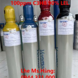 Bình khí chuẩn CO 100ppm C3H8 90