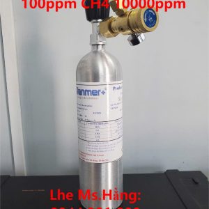 Bình khí chuẩn CO 100ppm CH4 10000ppm