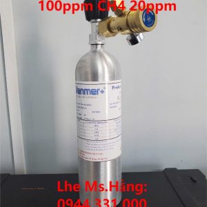 Bình khí chuẩn CO 100ppm CH4 20ppm