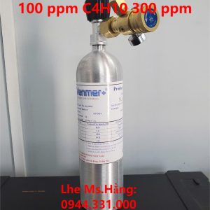 Bình khí chuẩn CO 100 ppm C4H10 300 ppm