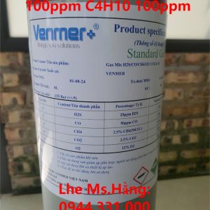 Bình khí chuẩn CO 100ppm C4H10 100pp