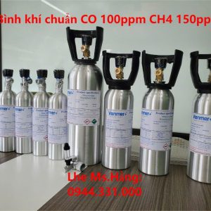 Bình khí chuẩn CO 100ppm CH4 150ppm