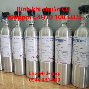 Bình khí chuẩn CO 100ppm C4H10 100 L