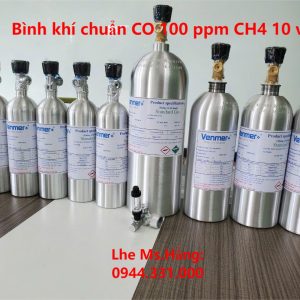 Bình khí chuẩn CO 100 ppm CH4 10 vol