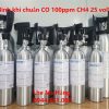 Bình khí chuẩn CO 100ppm CH4 25 vol