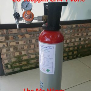 Bình khí chuẩn CO 100ppm CH4 1 vol%