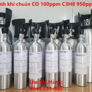 Bình khí chuẩn CO 100ppm C3H8 950ppm