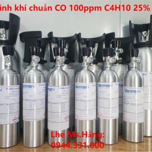 Bình khí chuẩn CO 100ppm C4H10 25% LEL