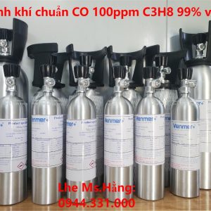 Bình khí chuẩn CO 100ppm C3H8 99% vol