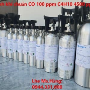 Bình khí chuẩn CO 100 ppm C4H10 4500 ppm