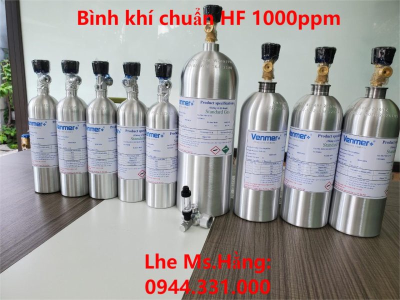 Bình khí chuẩn HF 1000ppm