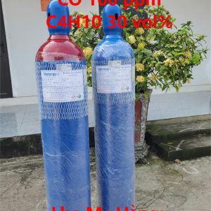 Bình khí chuẩn CO 100 ppm C4H10 30 vol%