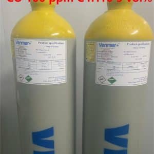 Bình khí chuẩn CO 100 ppm C4H10 5 vol%