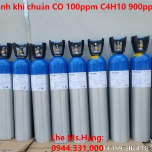 Bình khí chuẩn CO 100ppm C4H10 900ppm