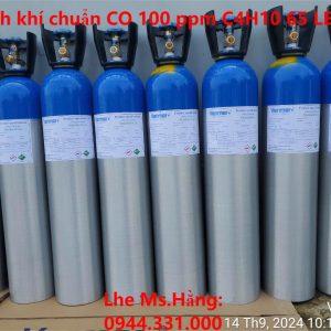 Bình khí chuẩn CO 100 ppm C4H10 65 LEL%