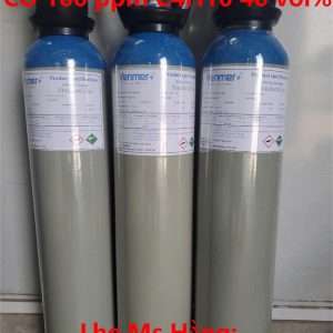 Bình khí chuẩn CO 100 ppm C4H10 40 vol%