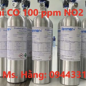 Bình khí chuẩn CO 100ppm NO2 10ppm